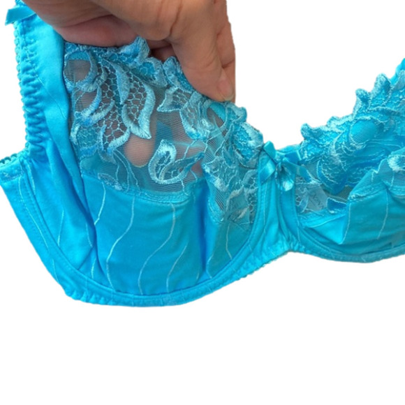 Prima Donna Deauville Paradise Blue Women's Luxury Underwire Full Cup Bra (NWT) - Picture 4 of 10